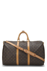 Louis Vuitton Monogram Keepall Bandouliere 50 Duffle Bag