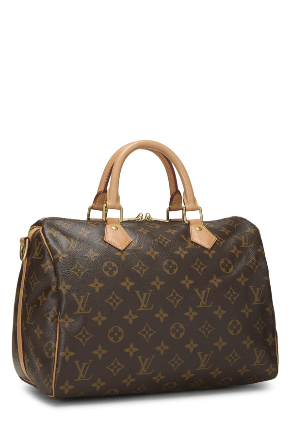 Louis Vuitton Monogram Canvas Speedy Bandoulière 30 Shoulder Handbag