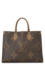 Louis Vuitton Monogram Reversed Giant On The Go MM Shoulder Handbag
