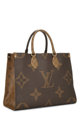 Louis Vuitton Monogram Reversed Giant On The Go MM Shoulder Handbag