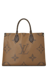 Louis Vuitton Monogram Reversed Giant On The Go MM Shoulder Handbag