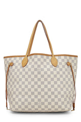 Louis Vuitton Damier Azur Neverfull Tote Handbag