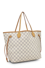 Louis Vuitton Damier Azur Neverfull Tote Handbag