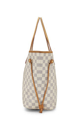 Louis Vuitton Damier Azur Neverfull Tote Handbag