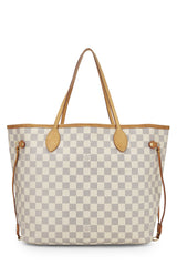 Louis Vuitton Damier Azur Neverfull Tote Handbag