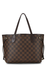 Louis Vuitton Damier Ebene Neverfull PM Tote Handbag