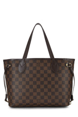 Louis Vuitton Damier Ebene Neverfull PM Tote Handbag