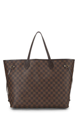 Louis Vuitton Damier Ebene Neverfull GM Tote Handbag