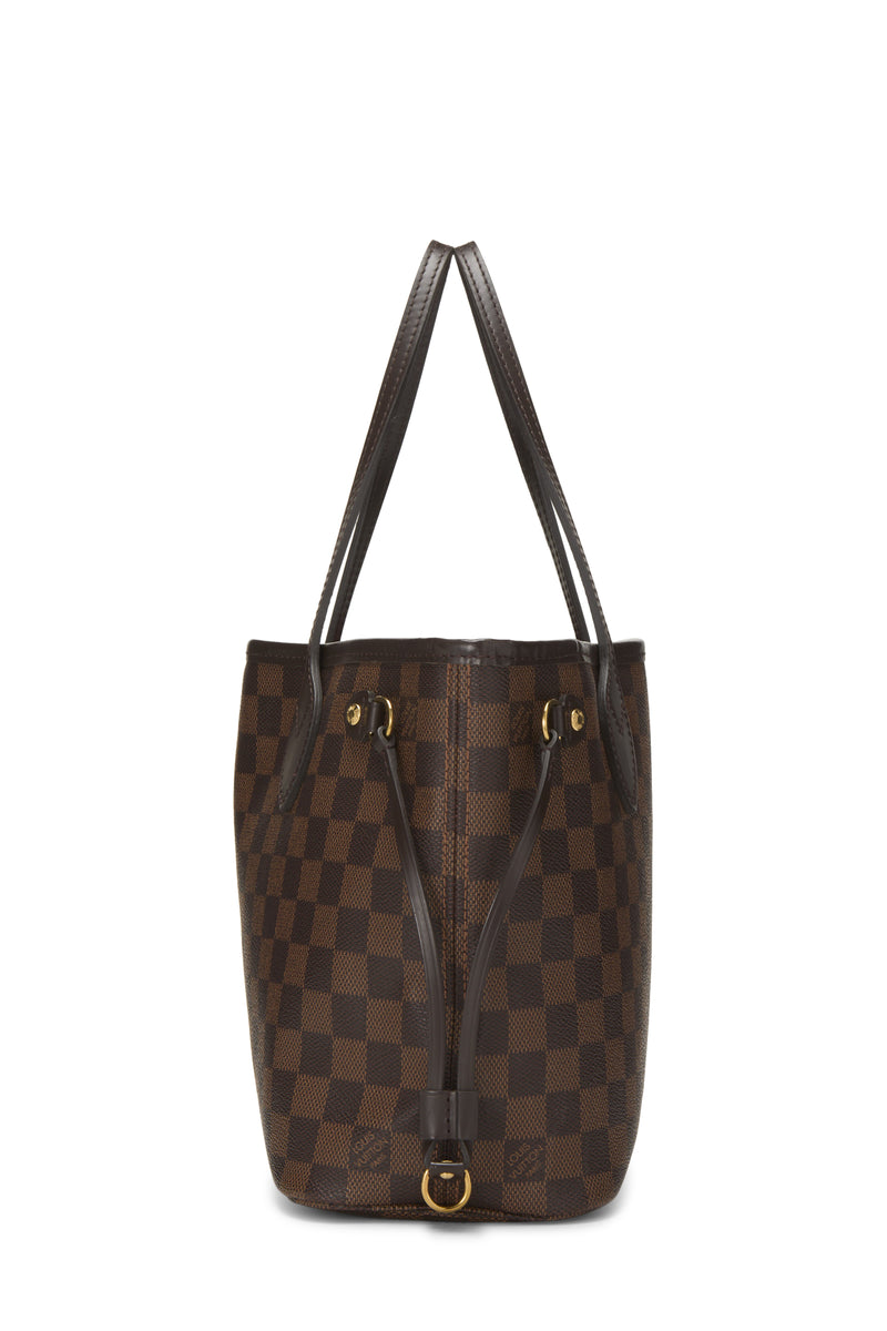 Louis Vuitton Damier Ebene Neverfull PM Tote Handbag