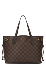 Louis Vuitton Damier Ebene Neverfull PM Tote Handbag