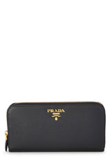 Prada Saffiano Zip Around Wallet