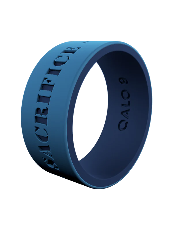 QALO Mens Folds of Honor Mantra Strata Ring - Size 9