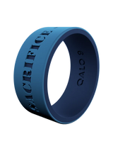 QALO Mens Folds of Honor Mantra Strata Ring - Size 11