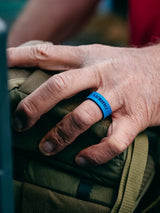 QALO Mens Folds of Honor Mantra Strata Ring - Size 11