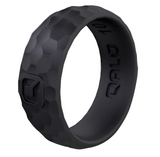 QALO Mens Metallic Forged Silicone Ring - Size 9