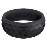 QALO Mens Metallic Forged Silicone Ring - Size 10