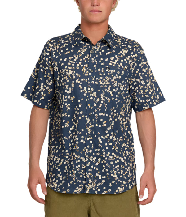 Quiksilver Mens Cosmic Fields Classic Short Sleeve Shirt