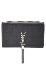 Yves Saint Laurent Black Embossed Kate Tassel Wallet