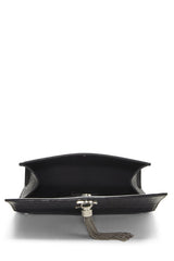 Yves Saint Laurent Black Embossed Kate Tassel Wallet