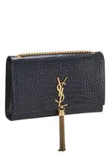 Yves Saint Laurent Embossed Kate Tassel Medium Crossbody Handbag
