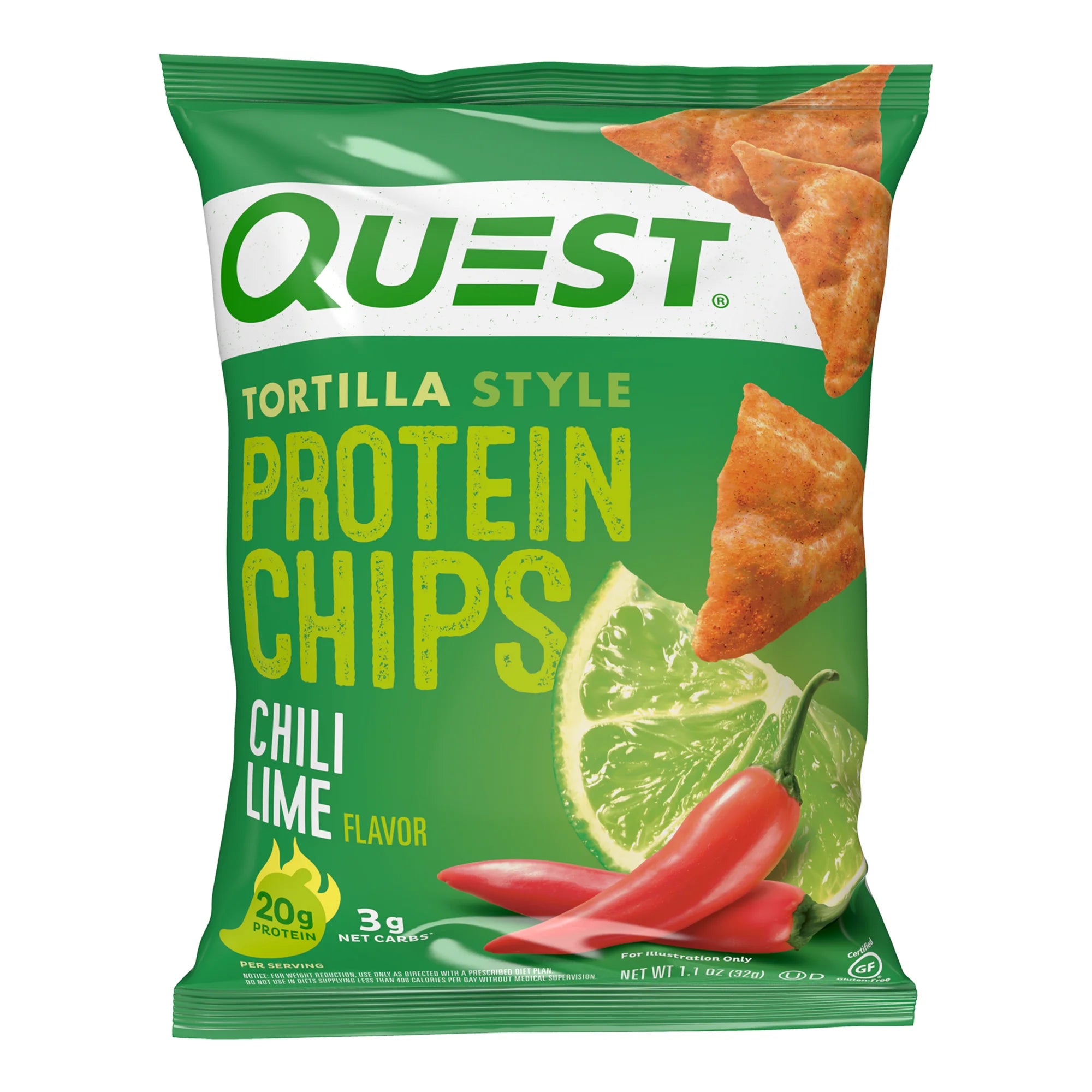 Quest Nutrition Lime Tortilla Chips - 8 oz.