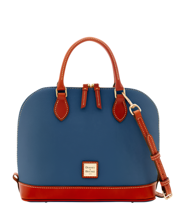 Dooney & Bourke Pebble Grain Zip Zip Satchel Handbag