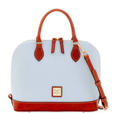 Dooney & Bourke Pebble Grain Zip Zip Satchel Handbag