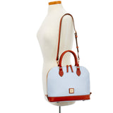 Dooney & Bourke Pebble Grain Zip Zip Satchel Handbag