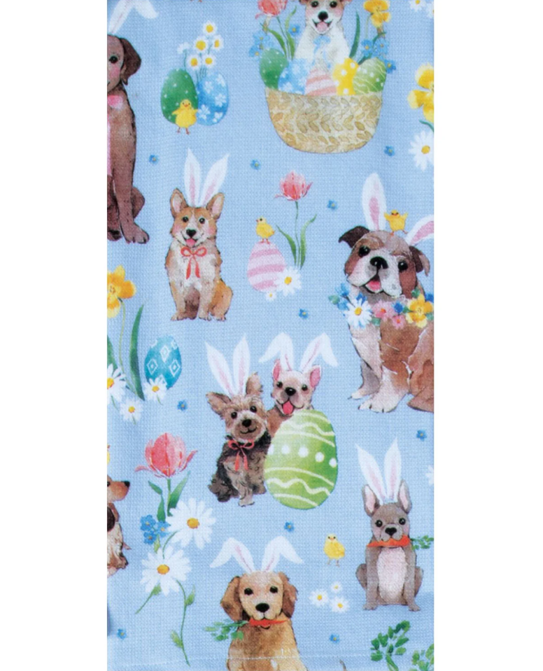 Kay Dee Designs Easter Parade Puppy Toss Dual Purporse Terry Kitchen Towel