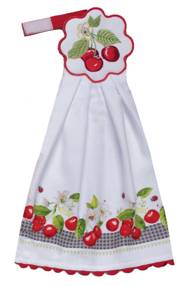 Kay Dee Designs Sweet Cherry Hangups Kitchen Towel