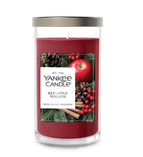 Yankee Candle Signature Medium Pillar Candle - Red Apple Wreath