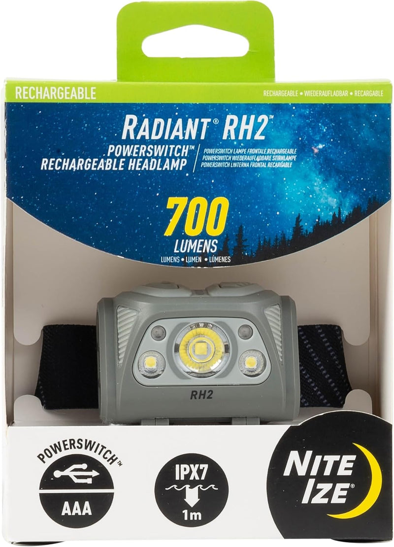 Nite Ize Radiant RH2 PowerSwitch Rechargeable Headlamp