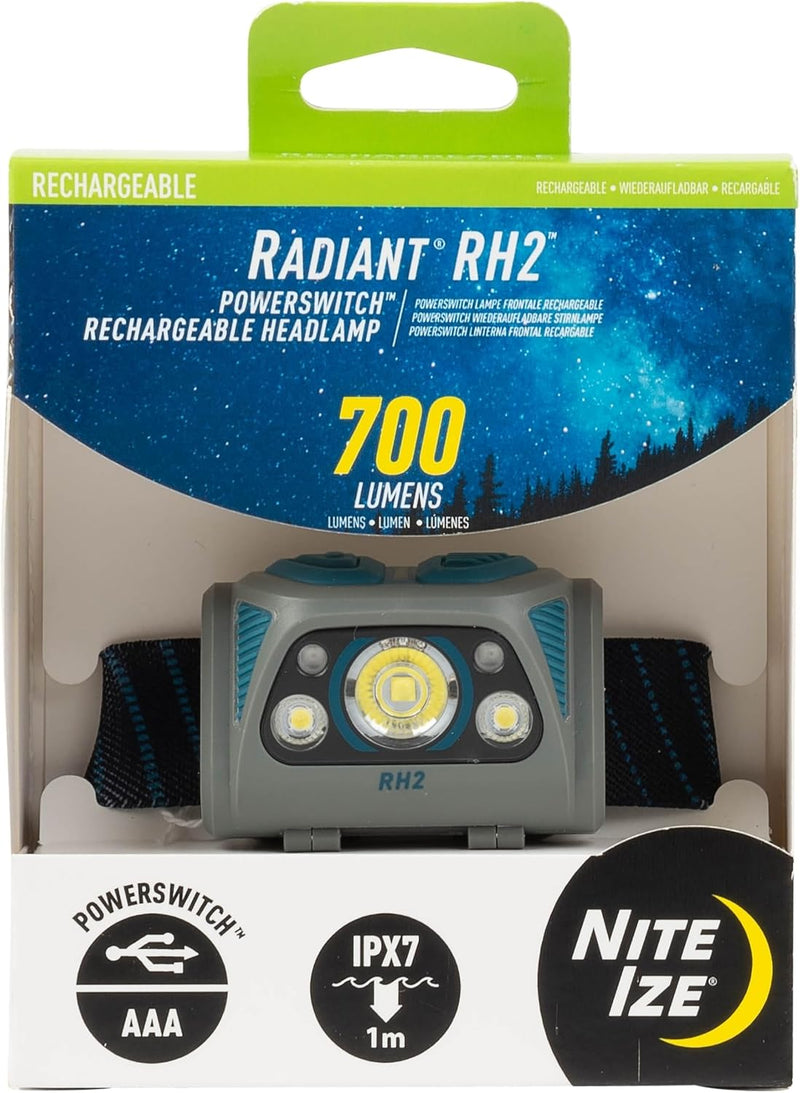 Nite Ize Radiant RH2 PowerSwitch Rechargeable Headlamp