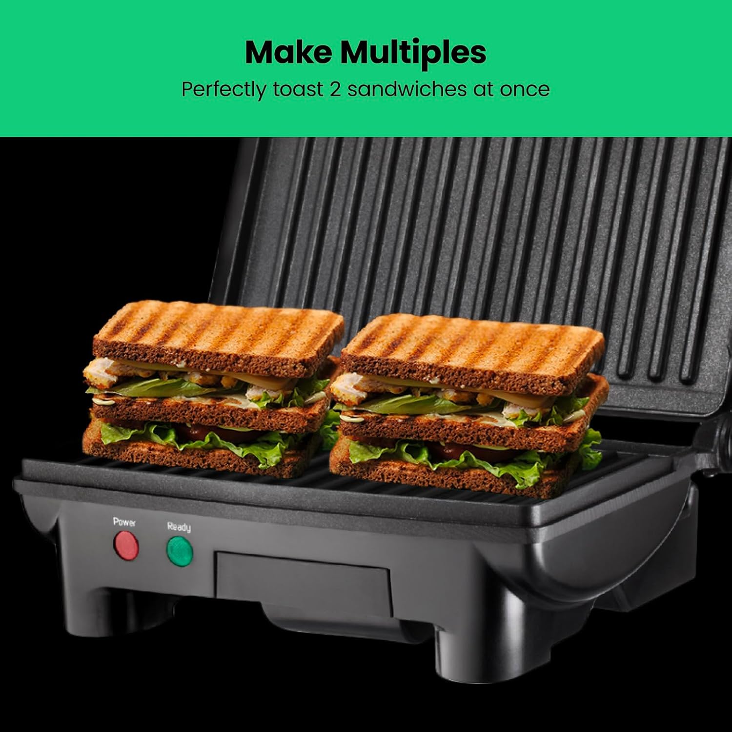 CHEFMAN Multifunctional 180° Stainless Steel Grill + Panini Press