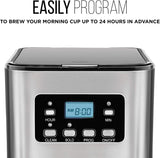 CHEFMAN 12-Cup Programmable Coffee Maker with Auto-Brew Function