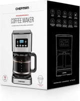 CHEFMAN 12-Cup Programmable Coffee Maker with Auto-Brew Function