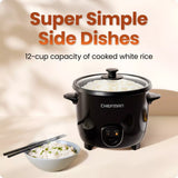 CHEFMAN 12-Cup One Touch Rice Cooker