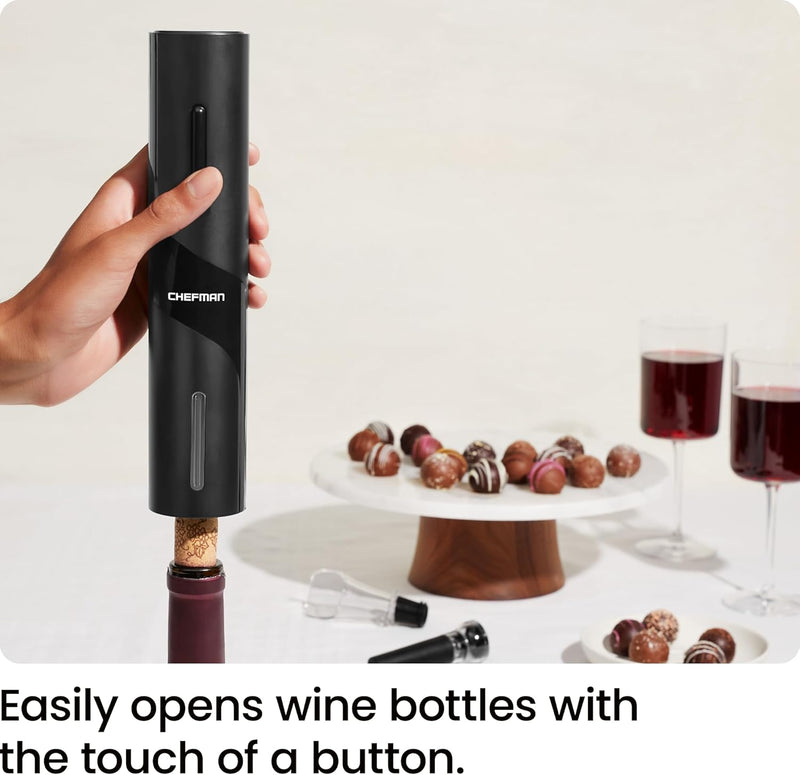 CHEFMAN Stainless Steel Electric Wine Opener