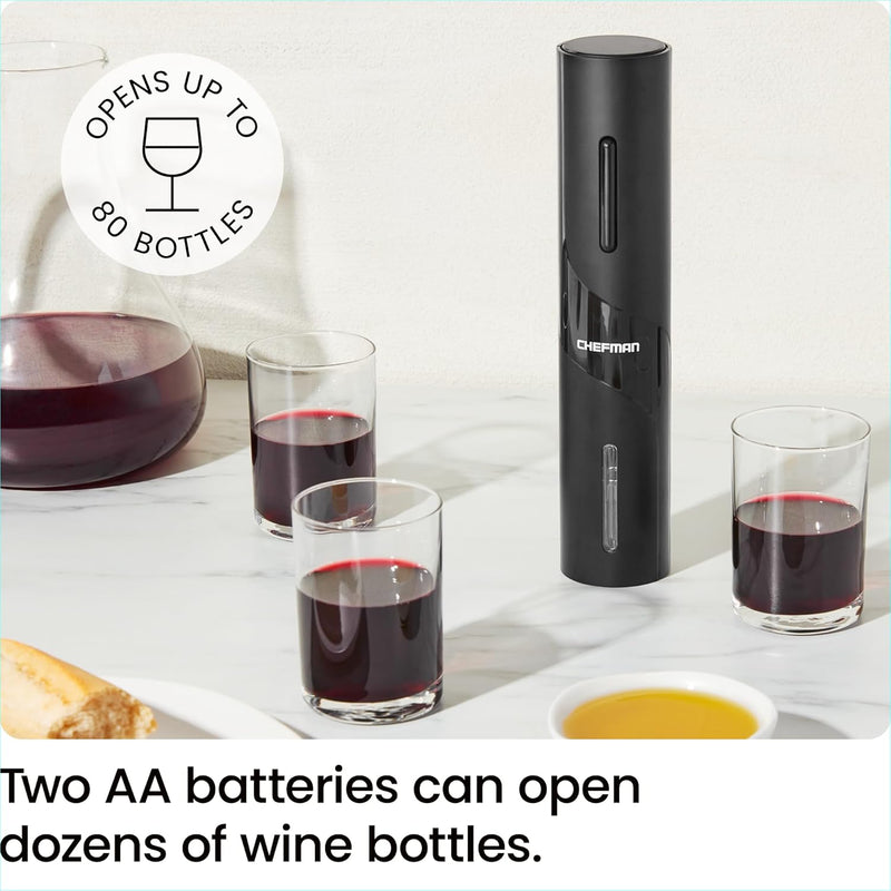 CHEFMAN Stainless Steel Electric Wine Opener