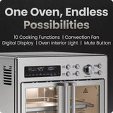CHEFMAN French Door 10-In-1 Toaster Oven Air Fryer - 26 Qt.