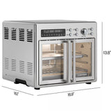 CHEFMAN French Door 10-In-1 Toaster Oven Air Fryer - 26 Qt.
