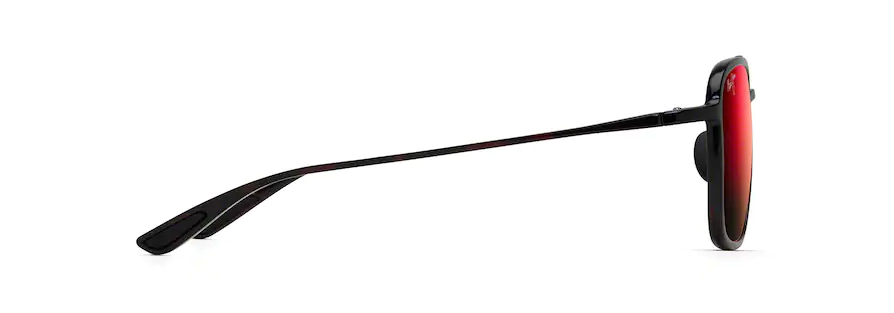 Maui Jim Keokea Red and Black Tortoise Frame Hawaii Lava Lens