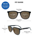 Knockaround Paso Robles Glossy Black Frame - Tortoise Shell Fade Lens - Polarized Sunglasses