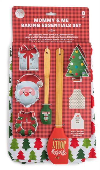 Core Kitchen 8-Piece Mommy & Me Apron & Baking Set