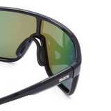 Calcutta Raptor Shiny Black Frames - Blue Mirror Lens - Polarized Sunglasses