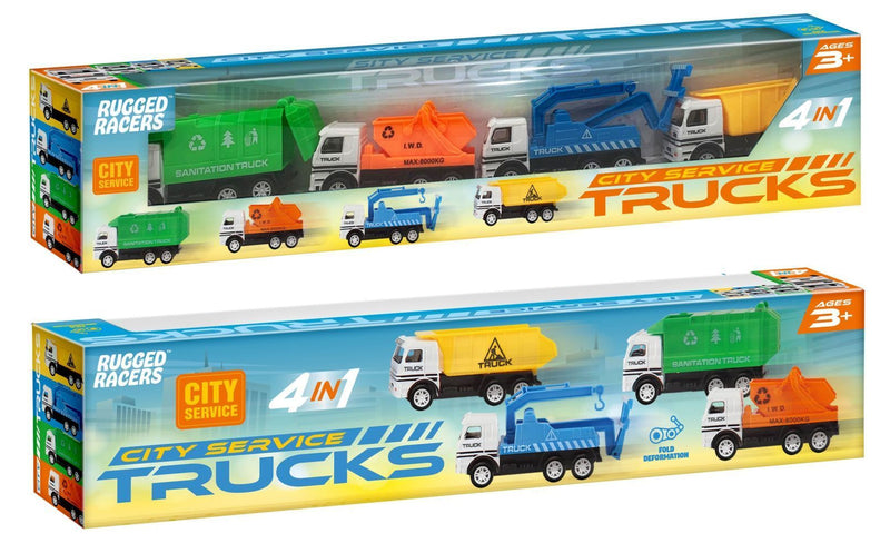 Rugged Racers City Service Trucks Toy