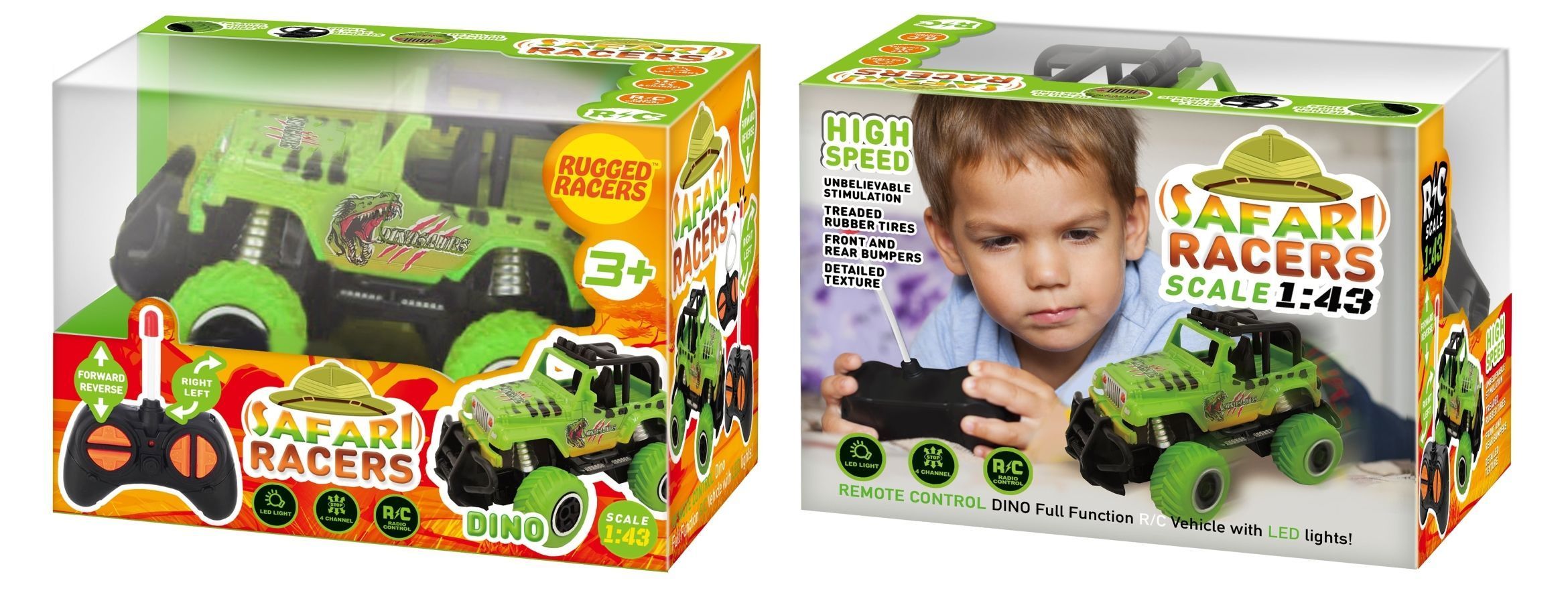 Rugged Racers Mini Off Road Jungle Remote Control Racer Toy