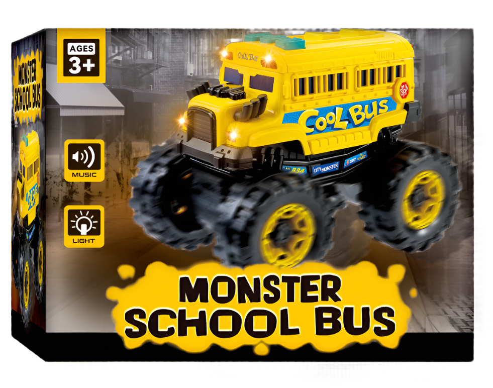 Rugged Racers Monster School Bus Toy ShopCGX