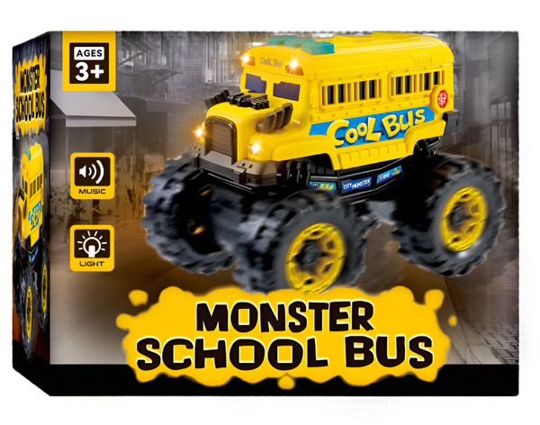 Rugged Racers Monster School Bus Toy