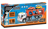 Rugged Racers 1:16 Car Hauler Truck Toy